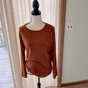COPY - Terra cotta long sleeve tee
